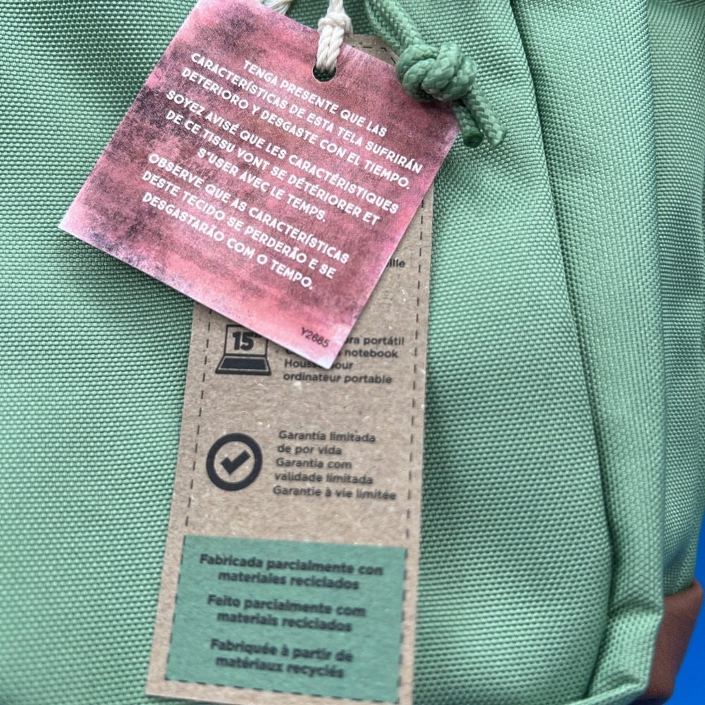 JanSport Cool Student Backpack Loden Frost Green 15in Laptop Sleeve - Picture 2 of 6